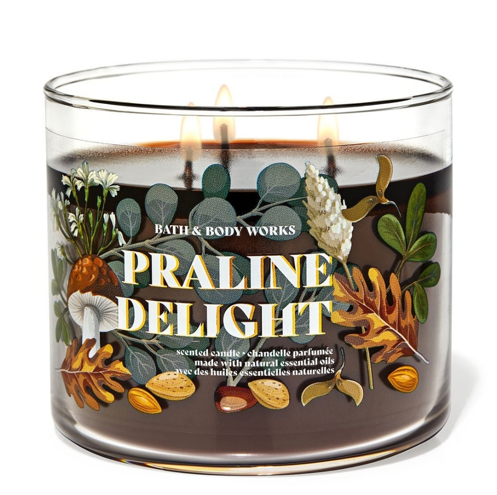 Bath & Body Works Praline Delight Candle 14.5oz 3-wick Bbw